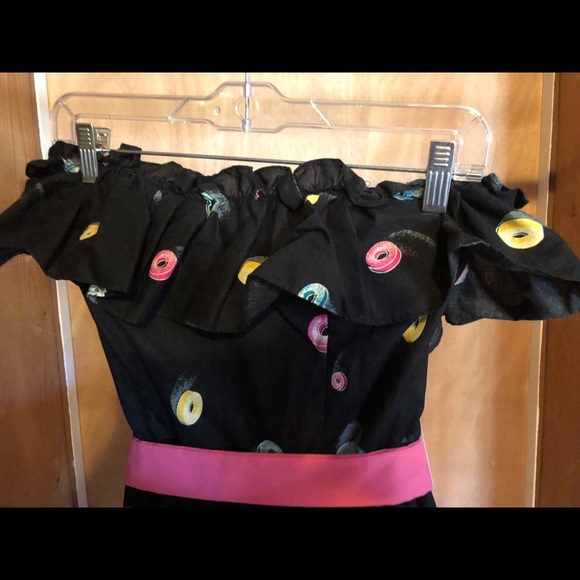 Strapless Swing/Summer Dress with Candy Print - Picture 3 of 7